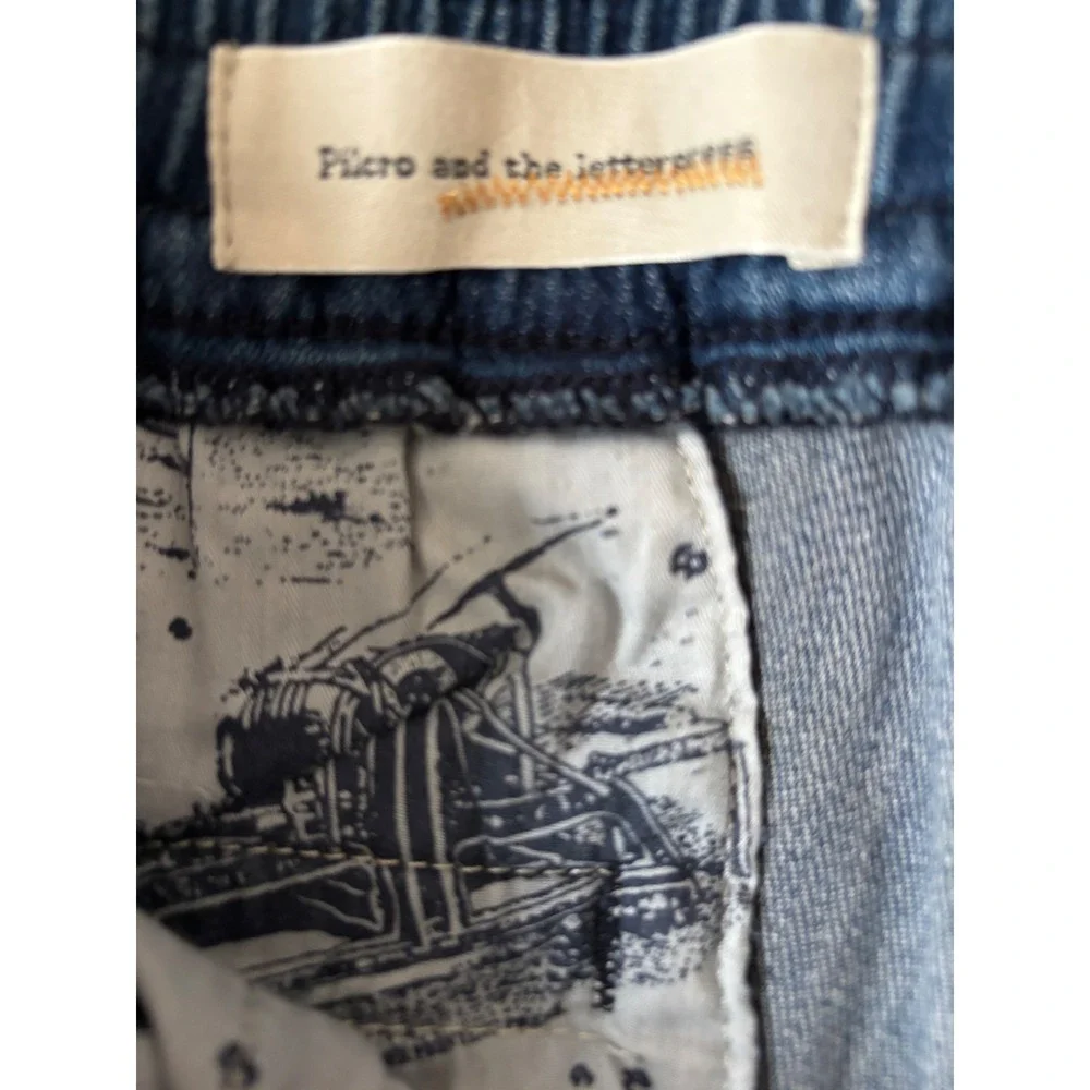 Pilcro and the Letterpress Anthropologie Denim Joggers Medium Wash Sz Medium